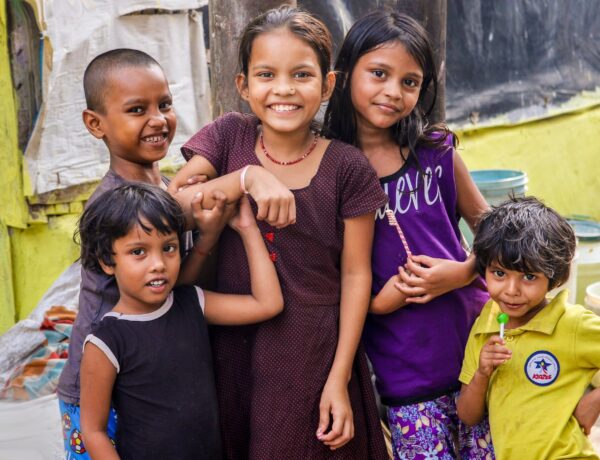 Group of kids in India